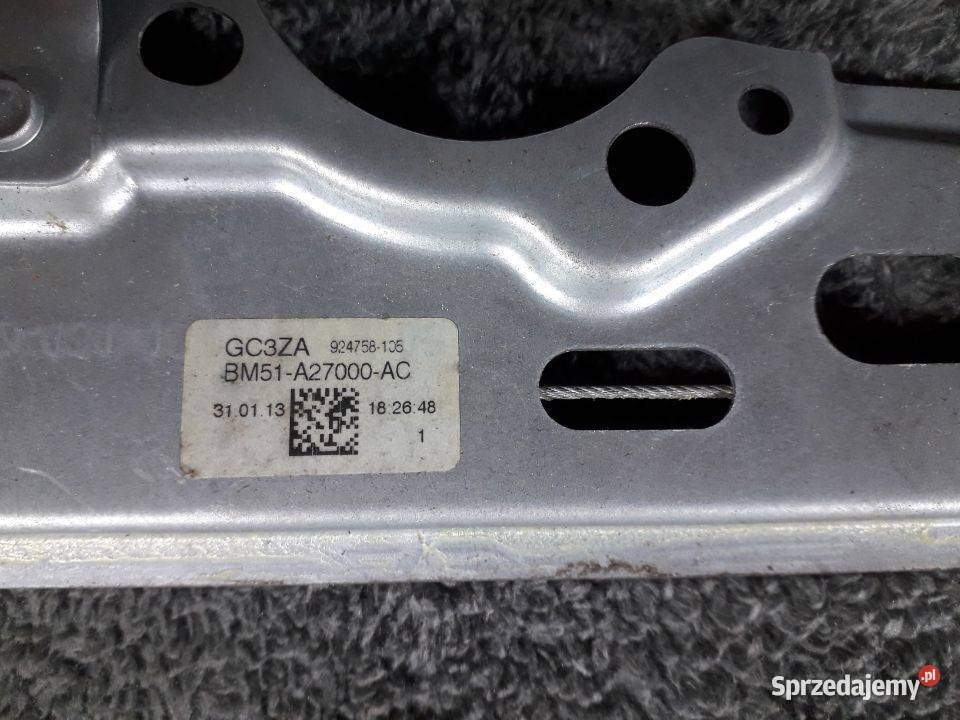 Mechanizm prowadnica szyby Ford Focus MK3 prawy Włoszczowa
