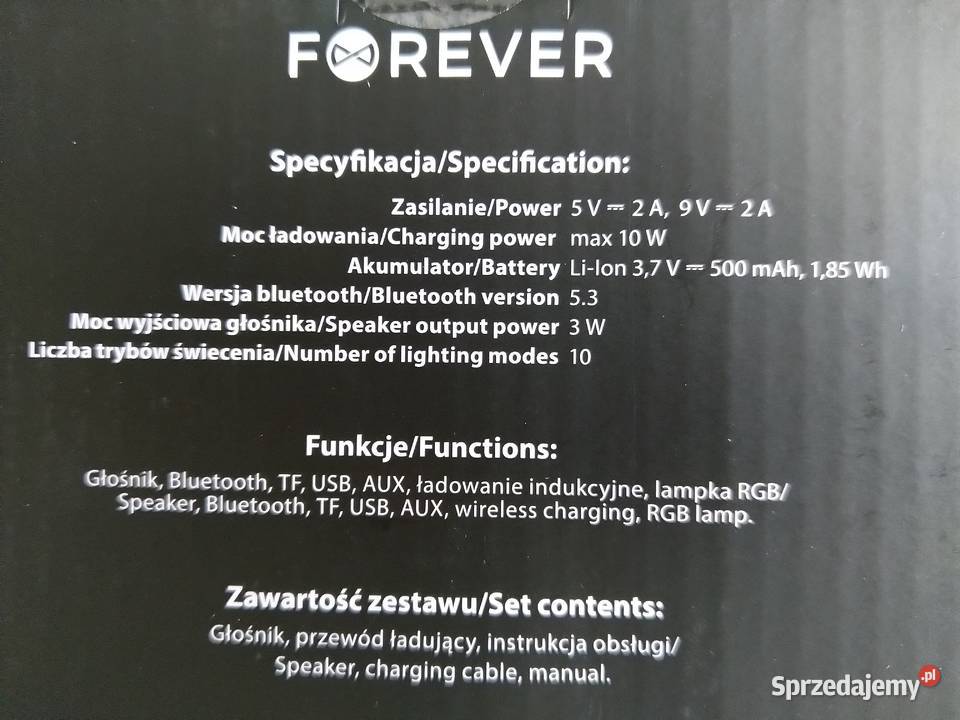 NAJTANIEJ Głośnik z Funkcją Ładowania Zabrze