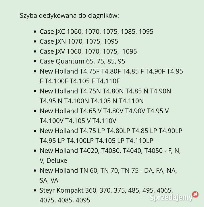Drzwiszyba lewe do koparki ciągnika rolniczego Pakość