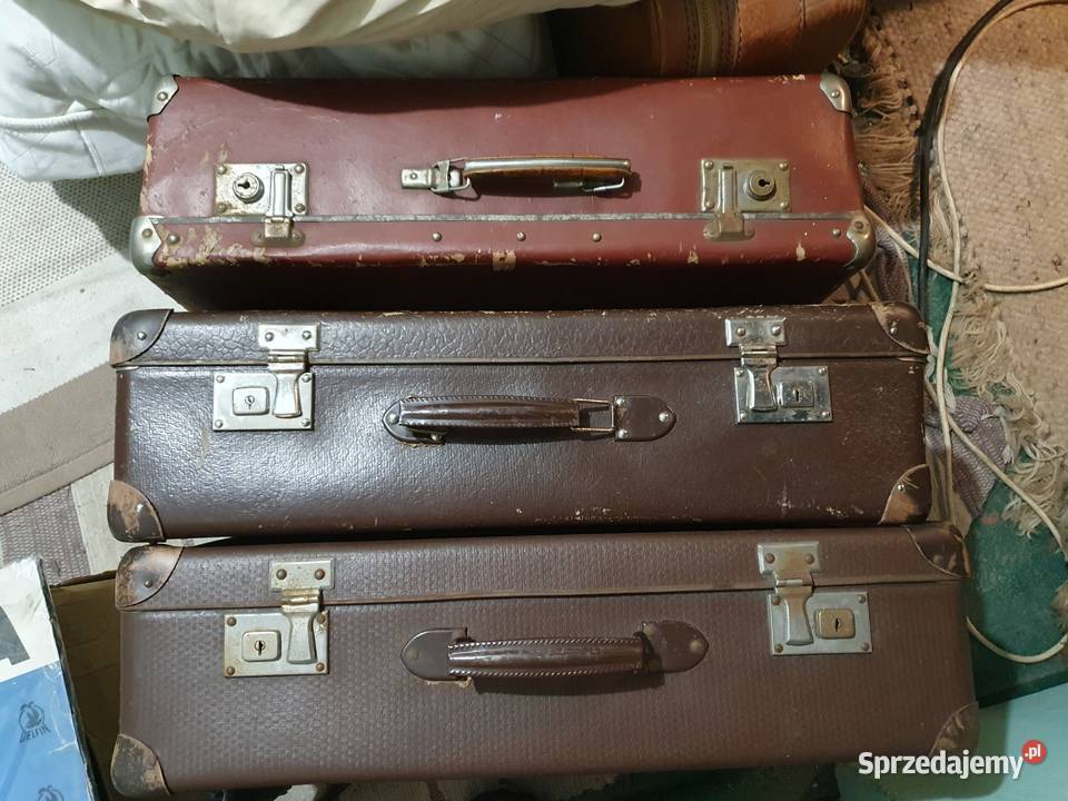 Walizki z PRL zestaw 3 walizek Gdynia