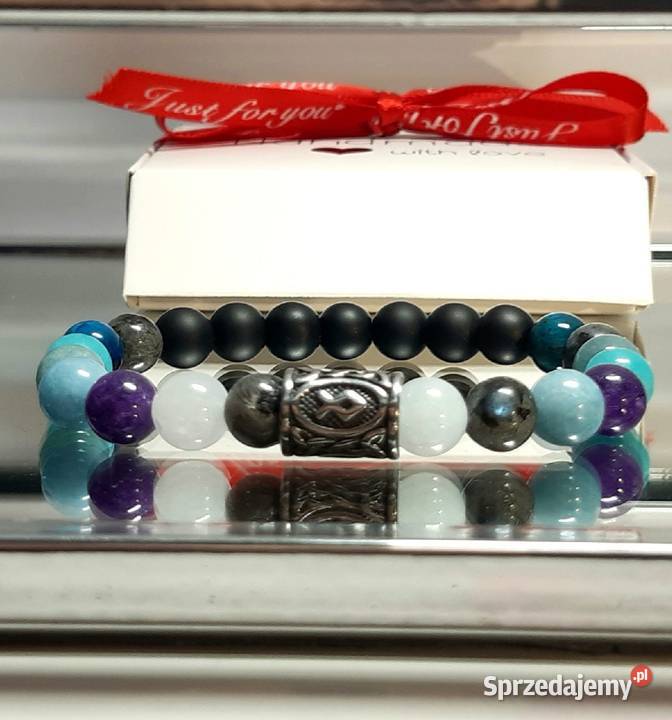 BRANSOLETKA KAMIEŃ NATURALNY MĘSKA DAMSKA NA mazowieckie Warszawa