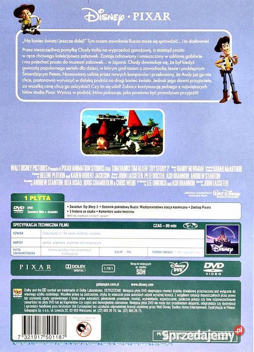 TOY STORY 1 4 DisneyPIXAR 4 DVD wielkopolskie Kalisz