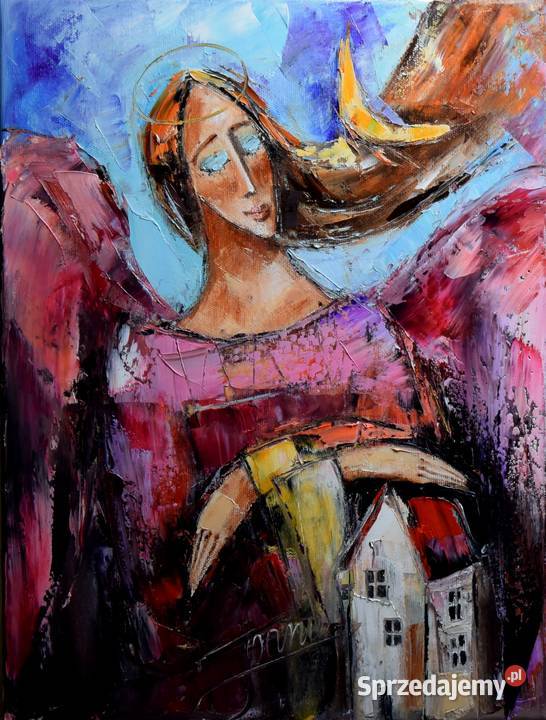 Anioł Stróż Domowy Obraz na Płótnie Joana Obraz Malarstwo Opole