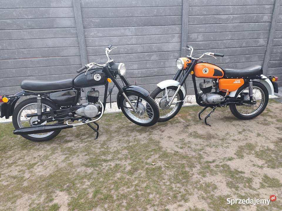 Dwie sztuki Wsk 125 B3 zarejestrowane turystyczny wielkopolskie Kostrzyn