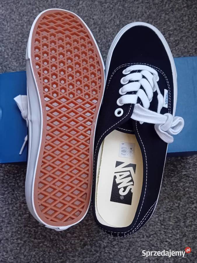 Nowe oryginalne trampki VANS Black Authentic pomorskie Malbork