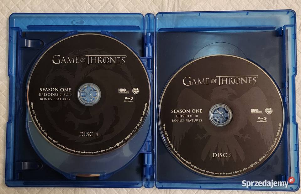 Gra o tron sezon 1 bluray Blu-ray Warszawa sprzedam