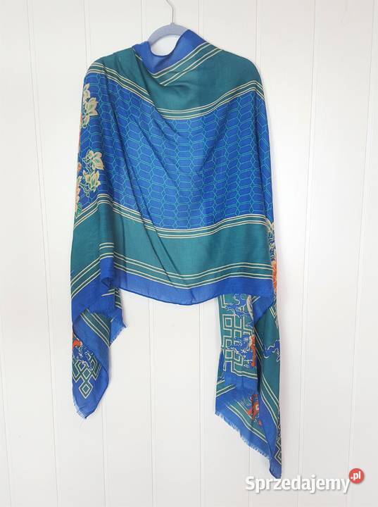 Nowy lekki szal tkany z wełną orientalny Szczecin sprzedam
