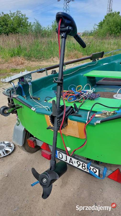 Łódź łódka wędkarska z przyczepą Zestaw NOWA Wędkarstwo Jawor