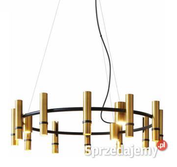 Torch Ring Brass 9 reflektorów żyrandol 65 Katowice
