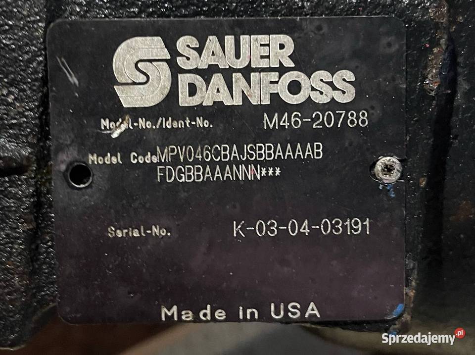 Sauer Danfoss MPV046CBAJSBBAAAABFDGBBAAANNN wielkopolskie Poznań