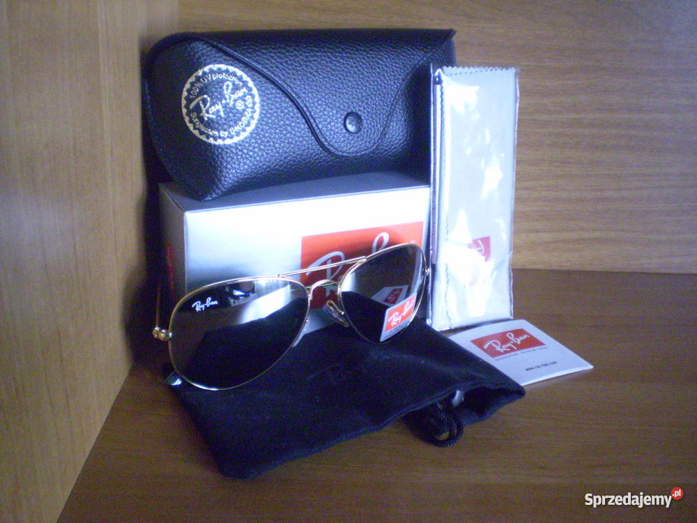 Ray Ban Aviator Silver Mirror 3025 Okulary Kielce