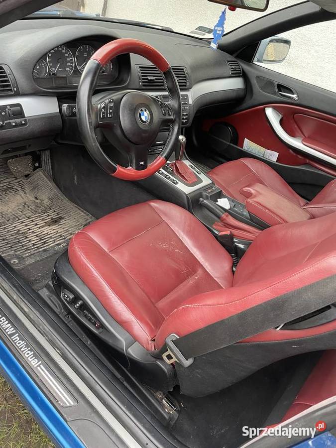 Fotele e46 cabrio czerwone skóry osobowe Opole Lubelskie