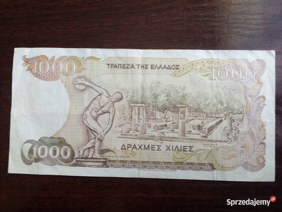 Banknot 1000 drachm Grecja Płońsk
