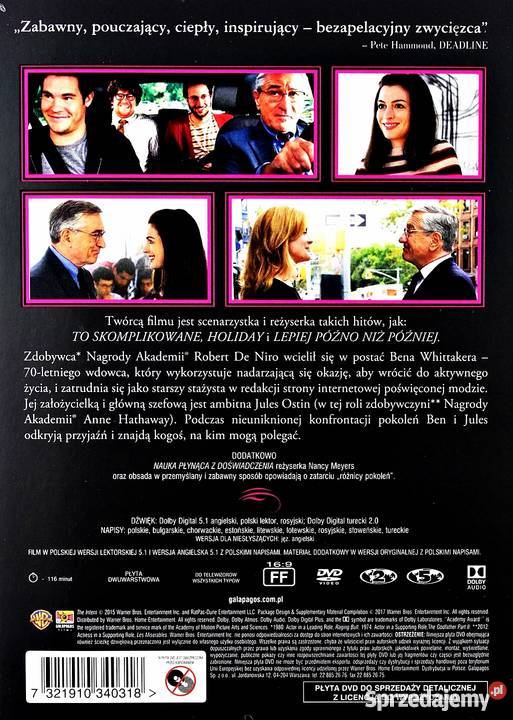 PRAKTYKANT ROBERT DE NIRO ZAKOCHANE KINO sprzedam