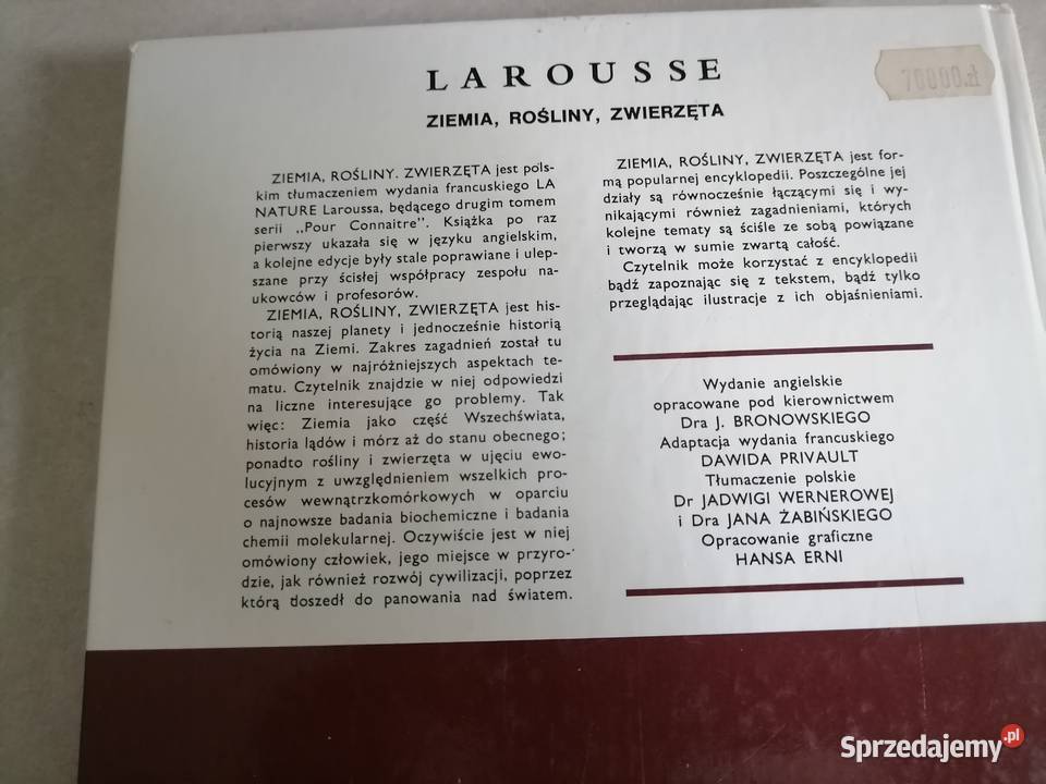 Larousse Ziemia Rośliny Zwierzęta twarda