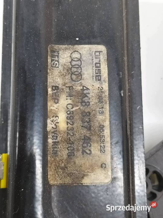MECHANIZM SZYBY PRAWY PRZÓD 4K8837462 Audi A7 II Mechanizmy opuszczania szyb