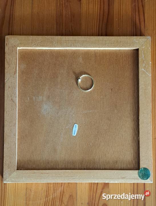 ceramiczna płytka oprawiona w drewnianą ramkę Warszawa