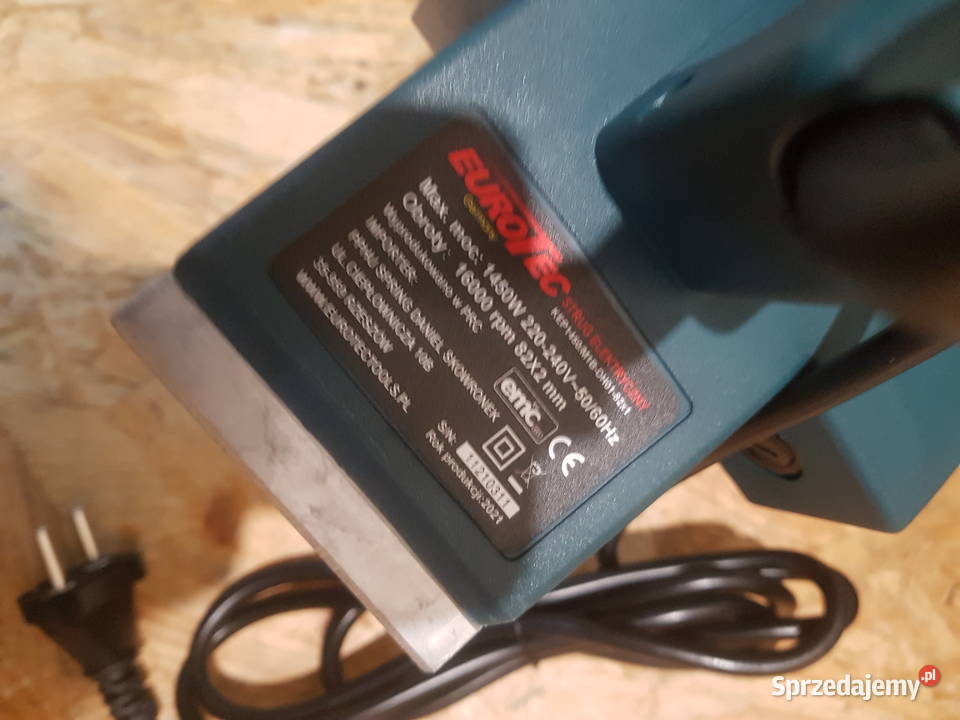 STRUG ELEKTRYCZNY HEBEL DO DREWNA HEBLARKA 1450W Dom i Ogród