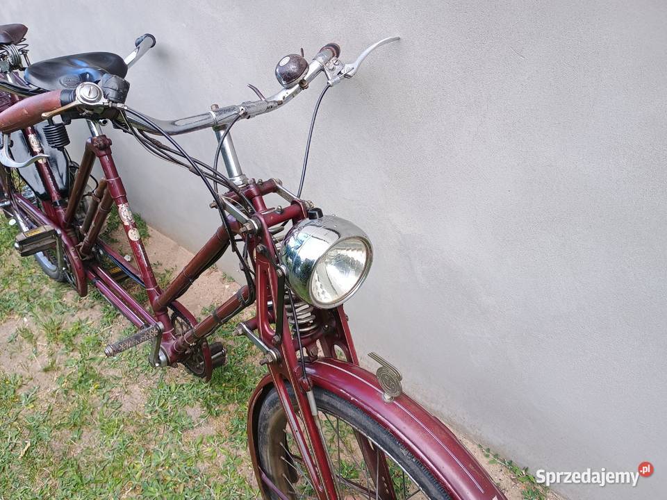 Rower Cito tandem 1936r z silnikiem Maw nieuszkodzony Kurzętnik