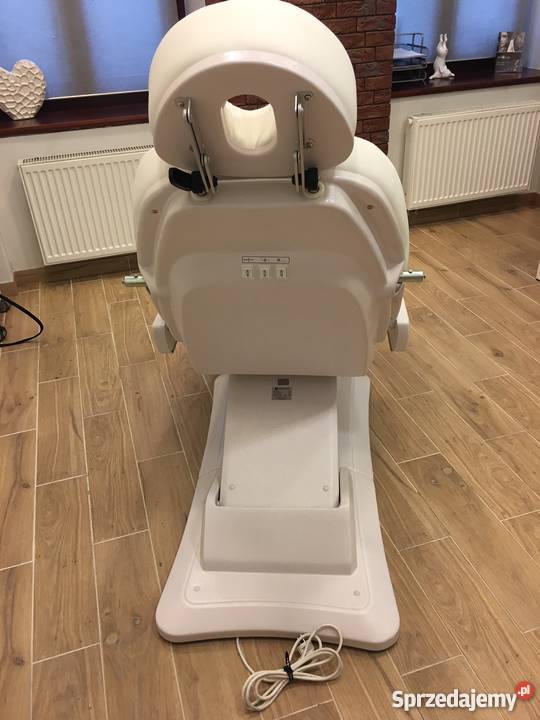 Fotel kosmetyczny elektryczny LUX biały stan sprzedam