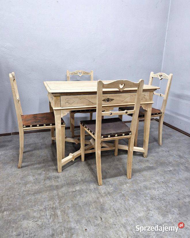 Stół z krzesłami antyk z duszą i historią Marki sprzedam