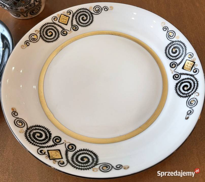 Porcelana łotewska RPR zestaw do espresso 6 osób