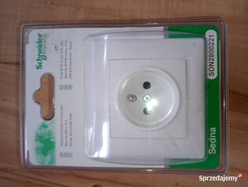 gniazdo pojedyncze Schneider zu białe 230V 16A