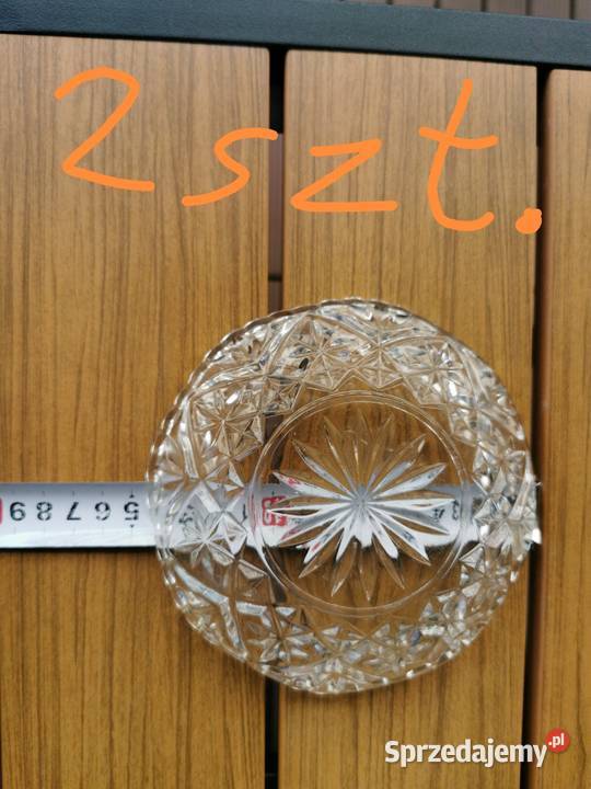 Talerze talerzyki Kryształ PRL Vintage Porcelana i szkło Piastów