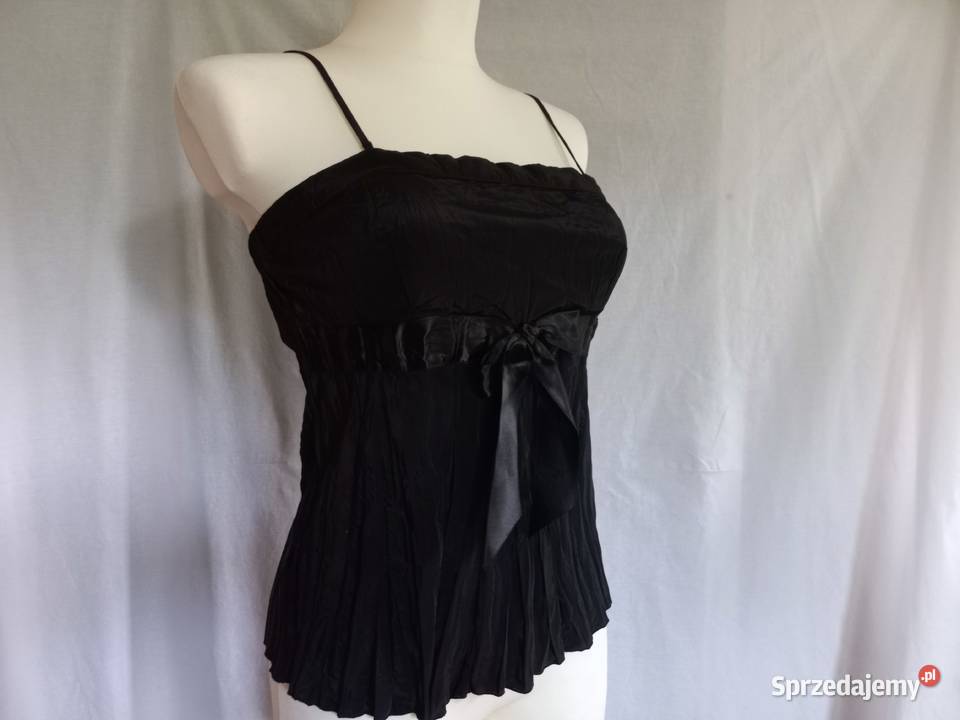 TOP czarny BLUZKA r 38 glamour Amaranto NOWY Topy i koszulki podlaskie