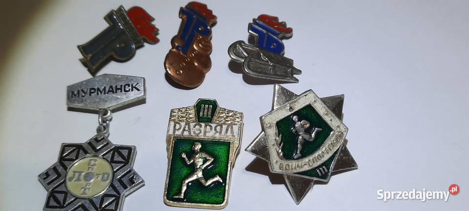 odznaki sportowe 6 ZSRR 13 Warszawa sprzedam