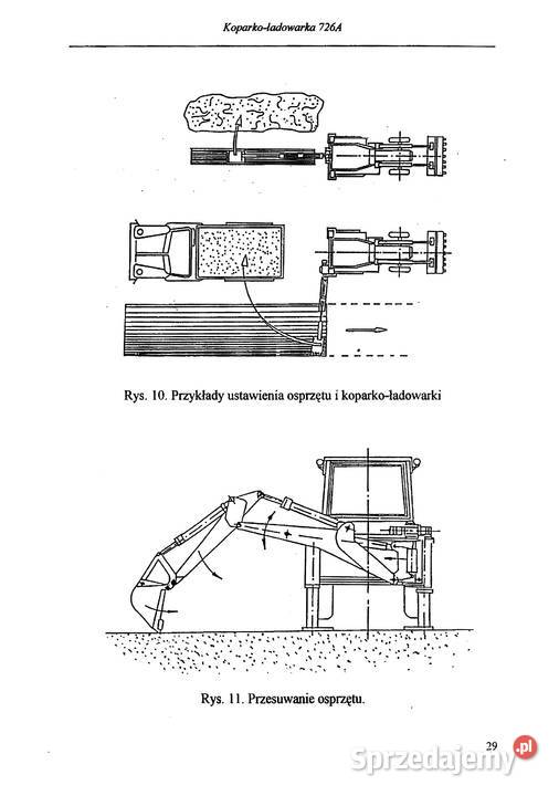 Dtr instrukcja obsługi Waryński 726A koparko Stalowa Wola