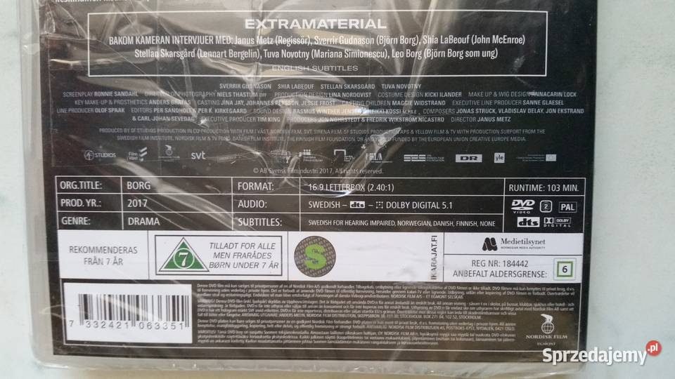 Film BORG 2017 dvd video Filmy Puławy