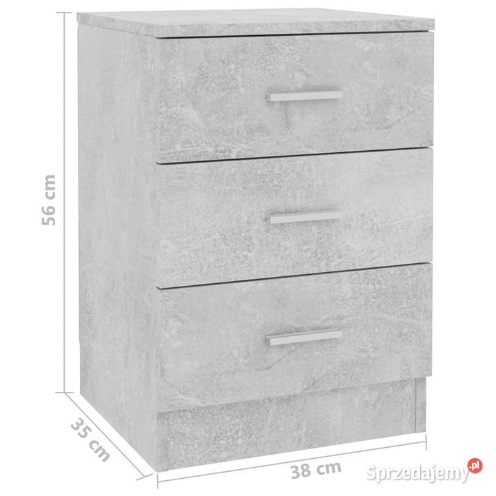 Szafka nocna betonowa szarość 38x35x56 WM800458 mazowieckie Warszawa