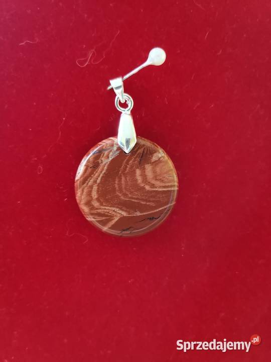 Okazja Ładny wisiorekzawieszka z JASPIS CZERWONY Częstochowa sprzedam