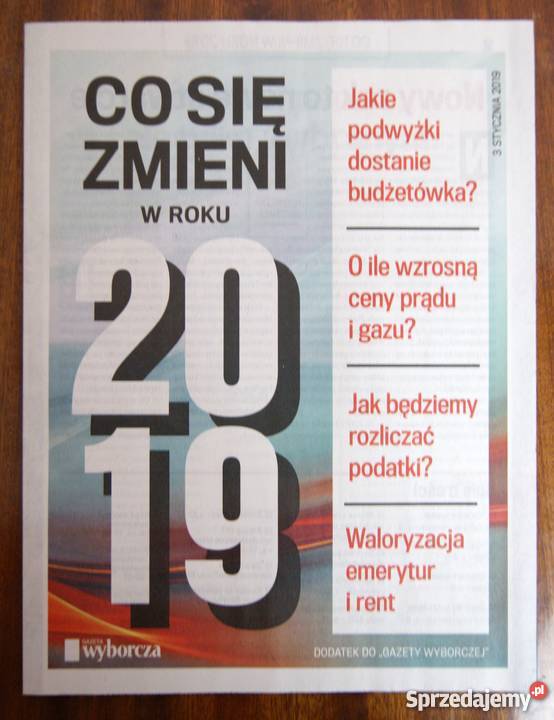 Co się zmieni w roku 2019