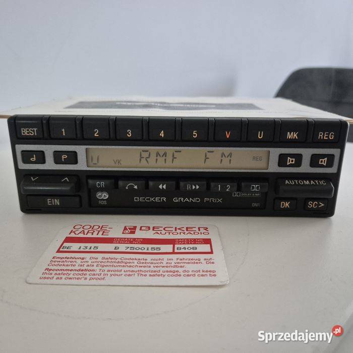 Kolekcjonerskie radio Becker Grand Prix be1315 zachodniopomorskie Koszalin