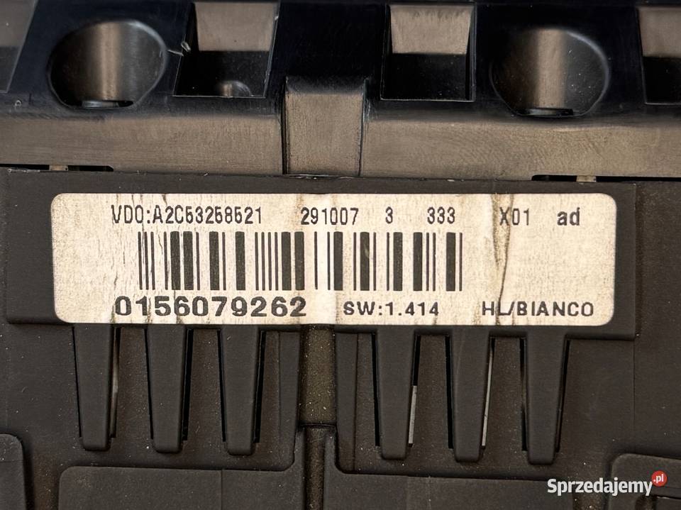 ZEGARY LICZNIK PRĘKOŚCIOMIERZ ALFA ROMEO 159 osobowe Liczniki i zegary Warszawa