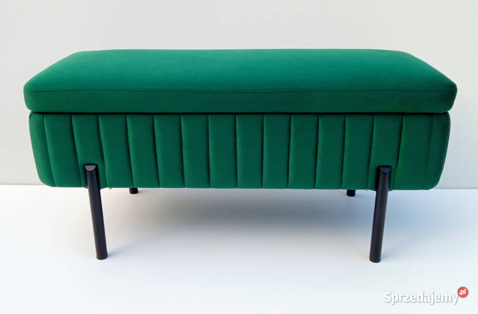 Ławka pufa tapicerowana ze schowkiem KLARA Poznań