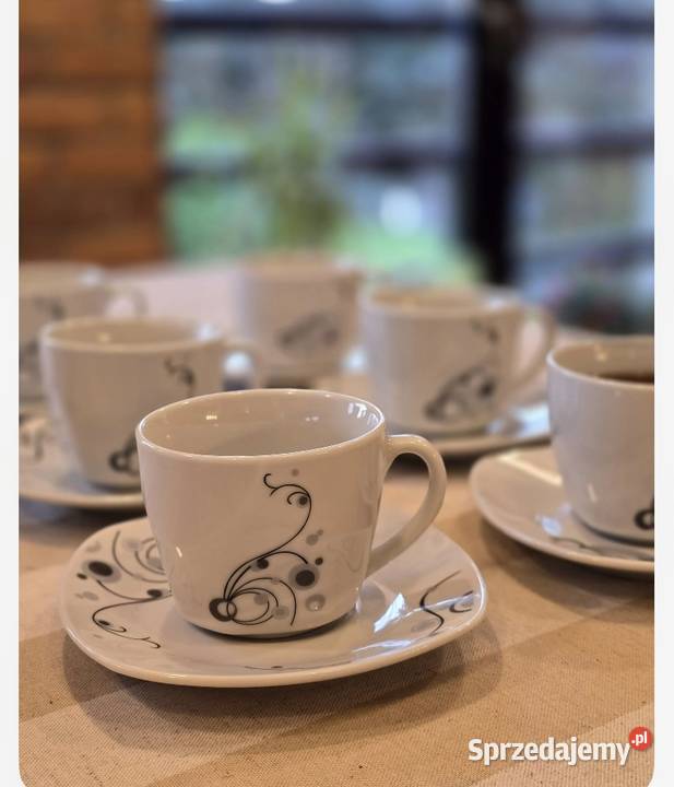 69 Zestaw 6 sztuk filiżanek ze spodkami VIOLET Zabrze