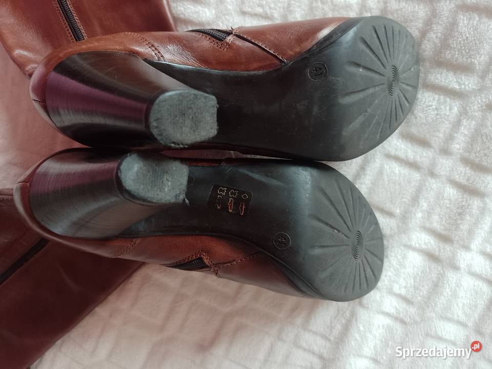 41 Real Leather Skórzane Kozaki z Madrytu Top Kraków