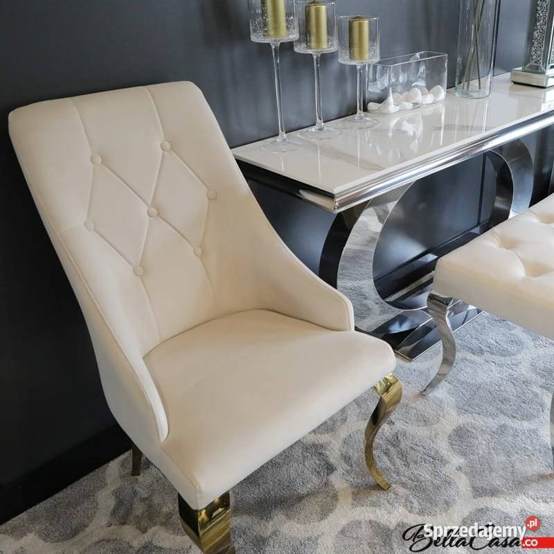 Krzesła glamour William Gold Złote RÓŻNE KOLORY Krzesła Warszawa