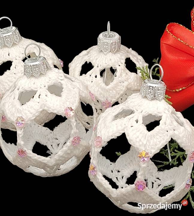Bombki choinkowe ażurowe ręcznie wykonane 4 Krzywaczka