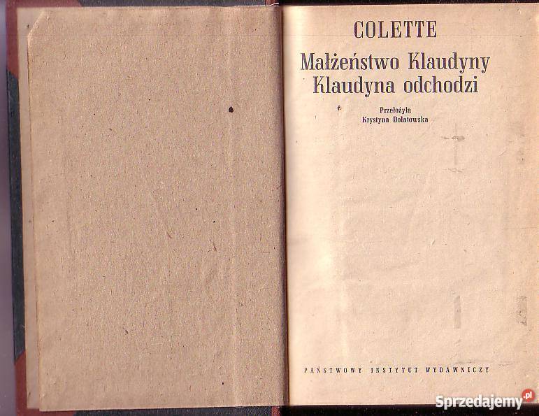 9058 MAŁŻEŃSTWO KLAUDYNY KLAUDYNA ODCHODZI Czyrna