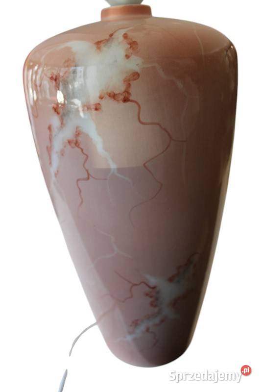 Ceramiczna lampa ręcznie malowana 273 Porcelana i szkło Szczecin