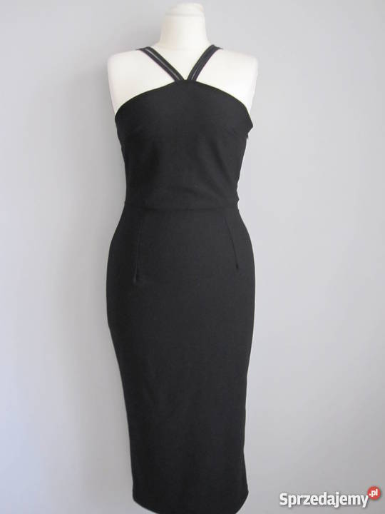 Seksowna czarna sukienka wieczorowa S Warszawa sprzedam