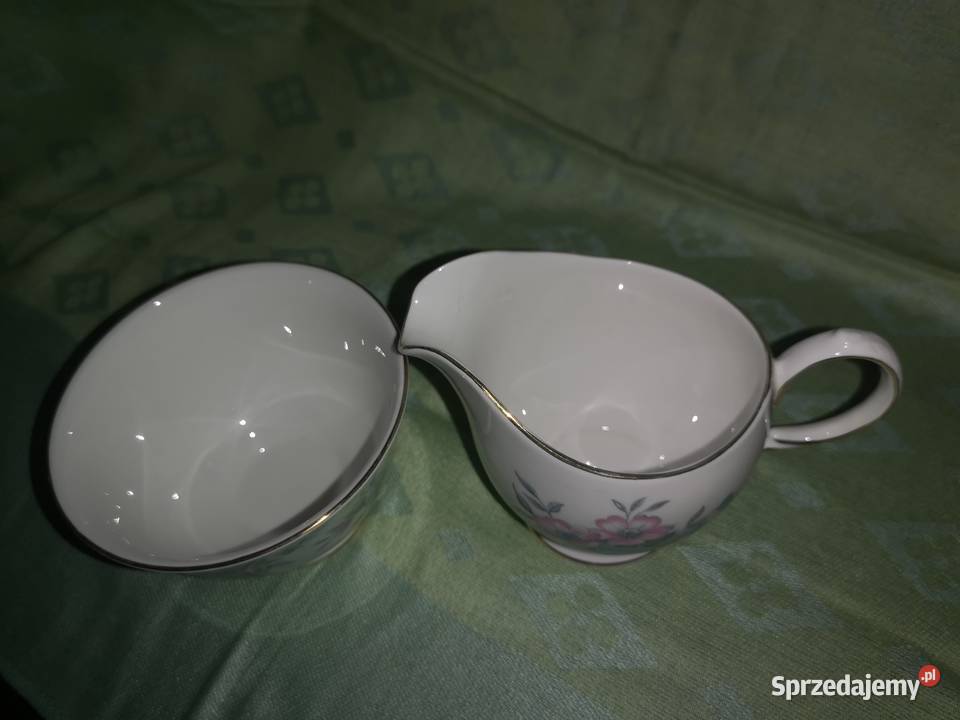 Serwis różowo niebieskie kwiatyColclough Made in pomorskie Gdańsk