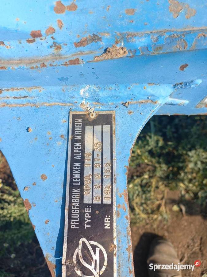 Pług obrotowy lemken opal 110 Gąbin sprzedam