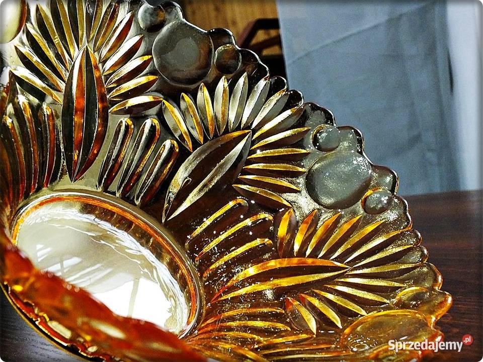 Stara Patera Misa szklana Salatera Carnival Żary