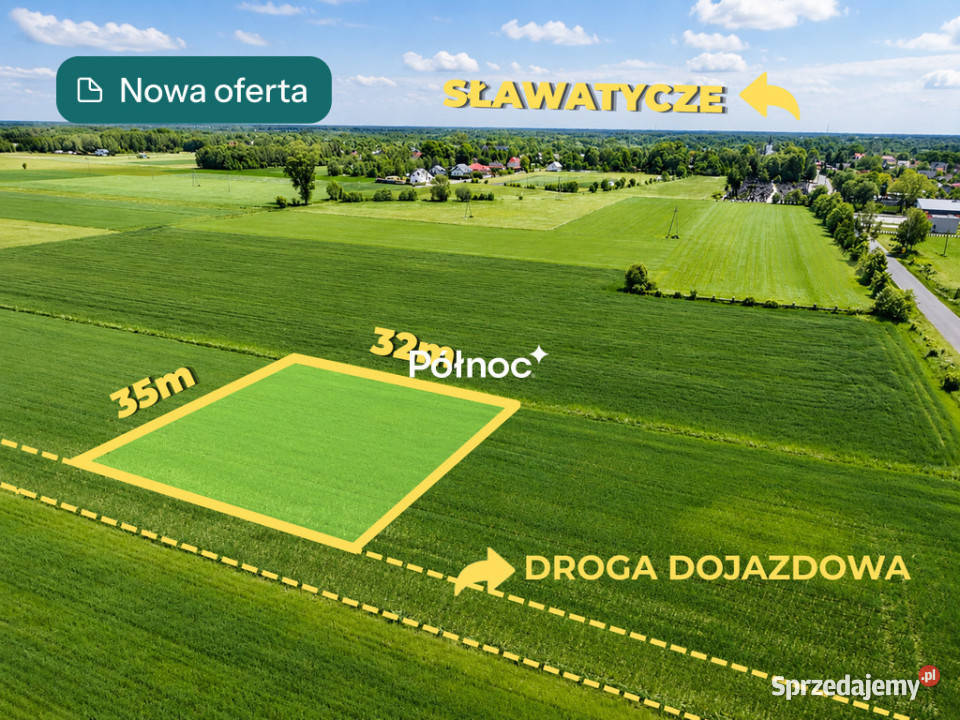Działka budowlana z WZ Sławatycze