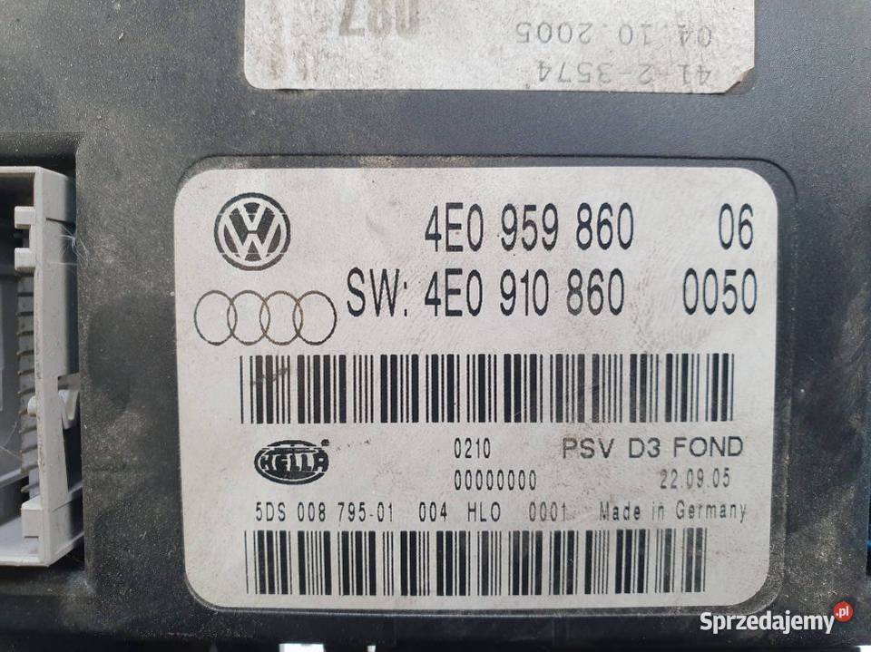 MODUŁ AUDI A8 42 TDI 4E0959860 osobowe Lipno